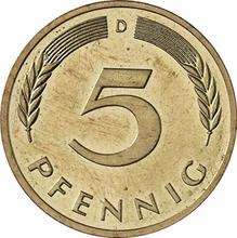 5 Pfennig 1998 D  