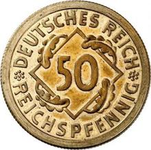 50 Reichspfennig 1924 F  