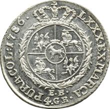 Złotówka (4 groszy) 1786  EB 