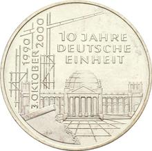 10 marcos 2000 D   "Día de la Unidad Alemana"
