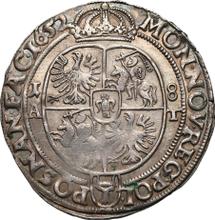Ort (18 groszy) 1652  AT  "Escudo de armas redondo"