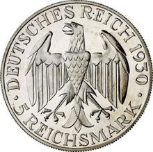 5 Reichsmarks 1930 D   "Zepelín"