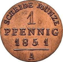 1 Pfennig 1851 A  