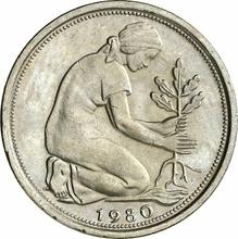 50 Pfennige 1980 G  