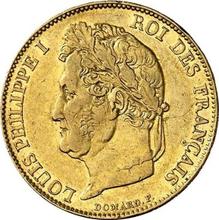 20 francos 1843 W  