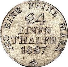1/24 Thaler 1827  S 