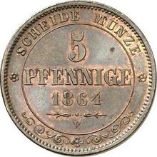 5 fenigów 1864  B 