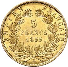 5 francos 1855 A  
