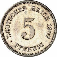 5 fenigów 1907 E  
