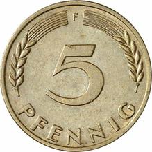 5 fenigów 1967 F  