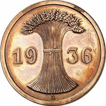 2 Reichspfennigs 1936 A  