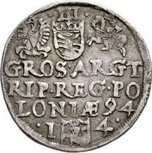 Трояк (3 гроша) 1594  I4  "Олькушский монетный двор"