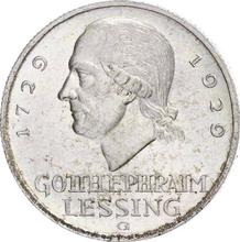 3 reichsmark 1929 G   "Lessing"