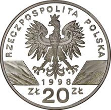 20 złotych 1998 MW  ET "Ropucha paskówka"