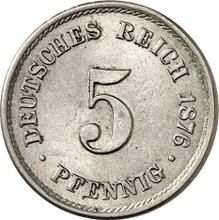 5 Pfennig 1876 B  