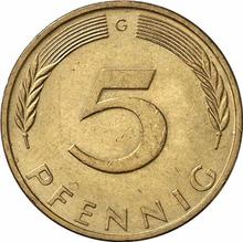 5 Pfennige 1971 G  