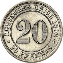 20 Pfennige 1892 E  