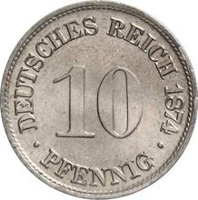 10 пфеннигов 1874 G  