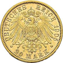 20 marcos 1905 J   "Prusia"