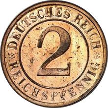 2 Reichspfennigs 1925 D  