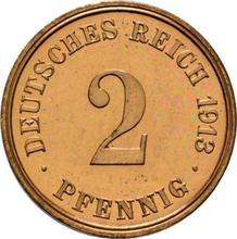 2 Pfennig 1913 J  