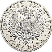 5 Mark 1909    "Sachsen"
