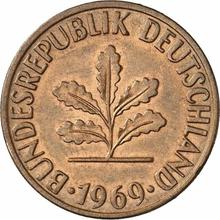 2 Pfennig 1969 F  
