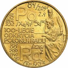 2 Zlote 1998 MW  RK "100th anniversary of discovering polonium and radium"