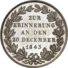 Gulden 1843    "In honor of the visit of the Russian heir"