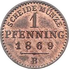 1 fenig 1869 B  