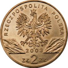 2 złote 2003 MW  ET "Węgorz europejski"