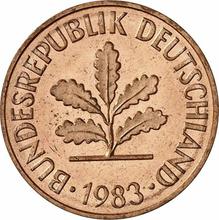 2 Pfennig 1983 F  