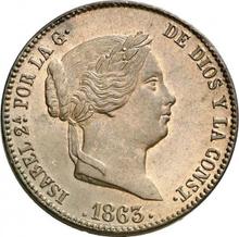 25 Centimos de Real 1863   