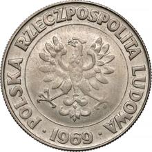 10 Zlotych 1969 MW   "30 years of Polish People's Republic" (Pattern)
