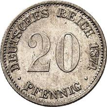 20 пфеннигов 1874 C  