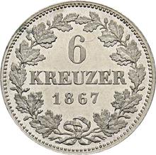 6 Kreuzers 1867   