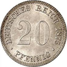 20 пфеннигов 1875 J  