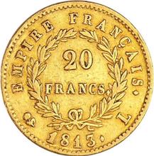 20 francos 1813 L  