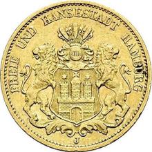 20 марок 1883 J   "Гамбург"
