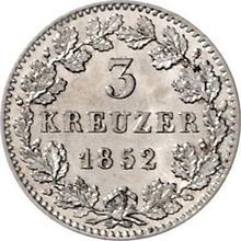3 Kreuzer 1852   