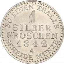 Silber Groschen 1842 A  