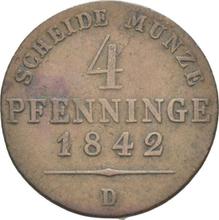 4 Pfennige 1842 D  