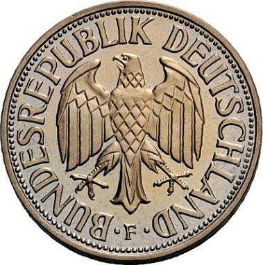 Rewers monety - 1 marka 1966 F - cena  monety - Niemcy, RFN
