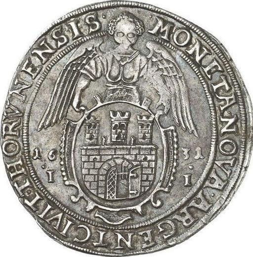 Реверс монеты - Полталера 1631 года II "Торунь" - цена серебряной монеты - Польша, Сигизмунд III Ваза