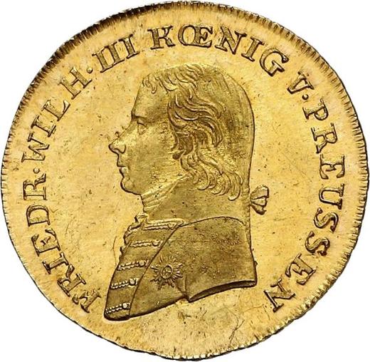 Аверс монеты - 1/2 фридрихсдора 1806 года A - цена золотой монеты - Пруссия, Фридрих Вильгельм III