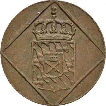 Anverso Heller 1832 - valor de la moneda  - Baviera, Luis I