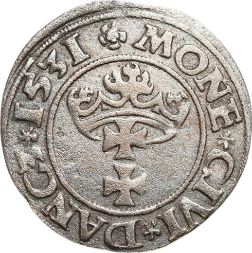 Obverse Schilling (Szelag) 1531 "Danzig" - Silver Coin Value - Poland, Sigismund I the Old