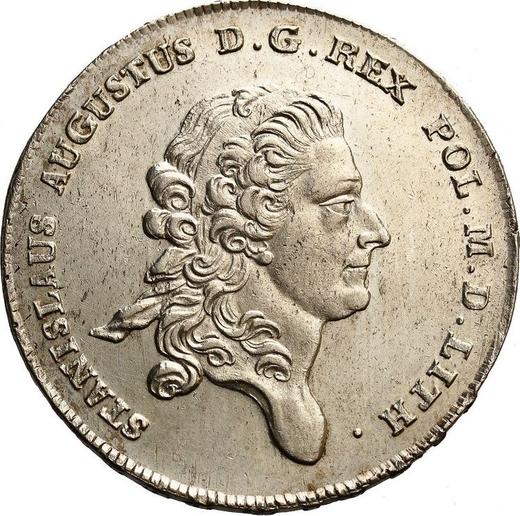 Аверс монеты - Талер 1777 года EB LITH - цена серебряной монеты - Польша, Станислав II Август