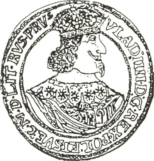 Awers monety - Talar 1644 GR "Toruń" - cena srebrnej monety - Polska, Władysław IV