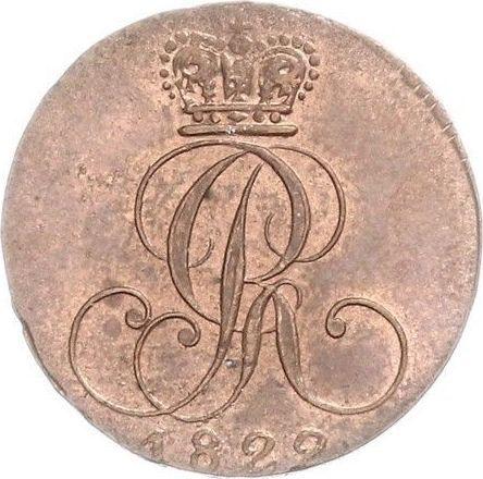 Awers monety - 1 fenig 1822 C - cena  monety - Hanower, Jerzy IV